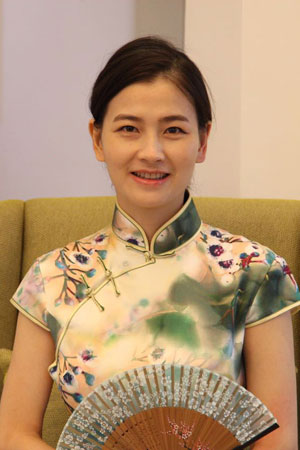 精品绣花旗袍  QXY006