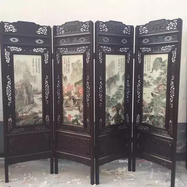 绣品屏风  QXY001